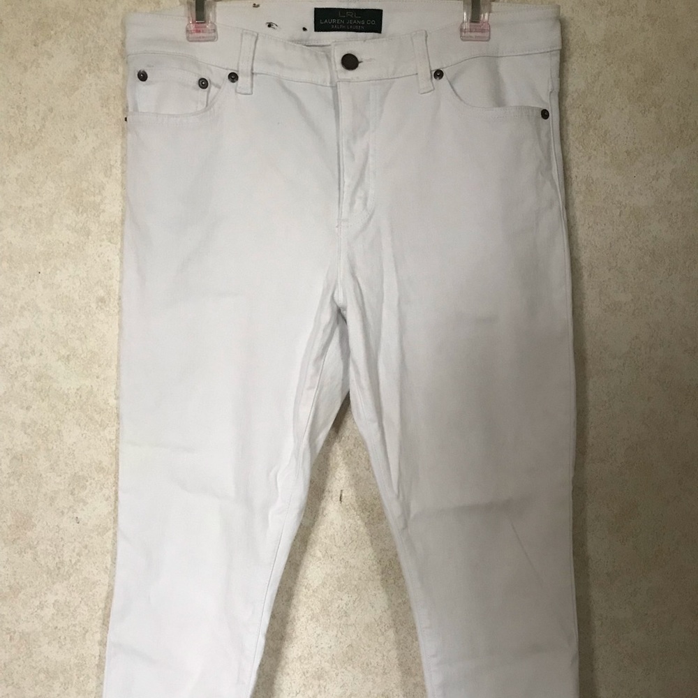 Ralph Lauren White Capri’s